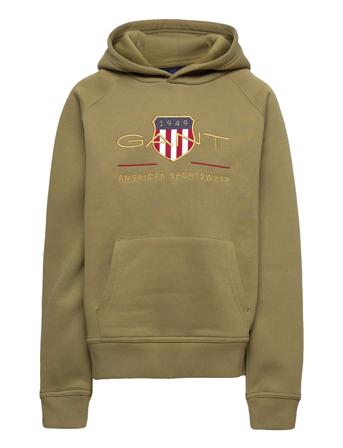 Archive Shield Hoodie Hettegenser Genser Grønn GANT