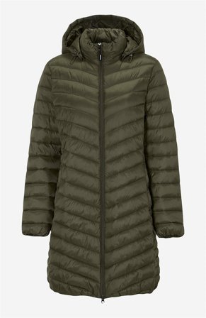 Cellbes of Sweden - Vattert lettvektsjakke i kakigrønn for damer i størrelse 62/64