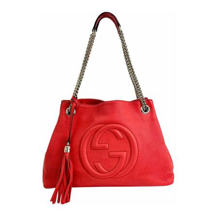 Gucci Vintage Pre-owned Shoulder Väska röd, Dam Vintage Väskor, Dam, Storlek: ONE SIZE