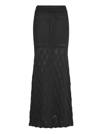 ALOHAS Mauver Black Tricot Skirt - Black - XS