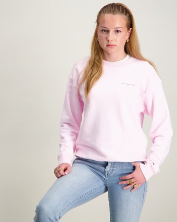 Tommy Hilfiger MINI CORP C-NECK SWEATSHIRT Rosa Genser Jente - Kids Brand Store