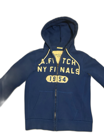 Blå zip hoodie från Abercombie & Fitch