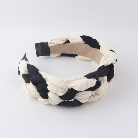 Paksu punottu pääpanta Twist-punos laskostettu hiuspanta D D