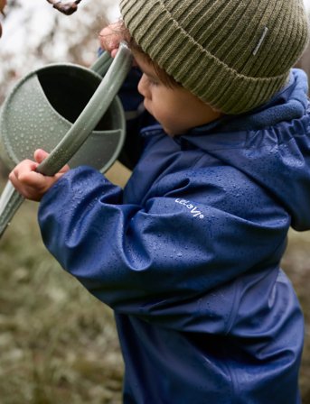 CeLaVi Rainwear Suit W. Fleece - Blue - 70