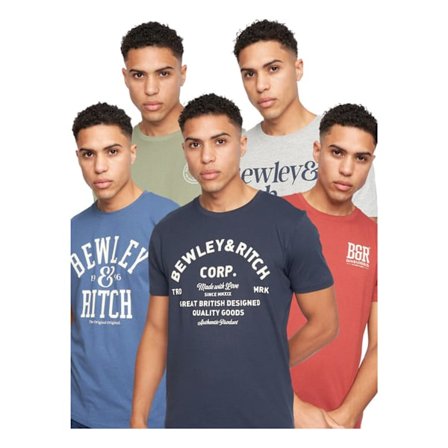 Bewley & Ritch Temflere 2 T-shirt (5-pack) XL Multifärg