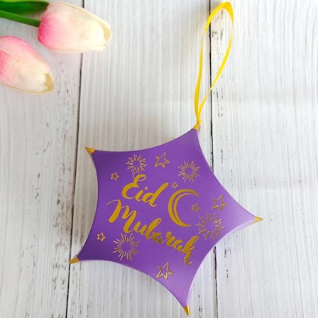 10 stk. godteri sjokoladeesker gaveeske LILLA