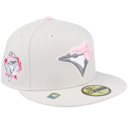 New Era - MLB Béžová snapback Kšiltovka - Toronto Blue Jays 59FIFTY Mothers Day 23 Beige/Pink Fitted @ Hatstore