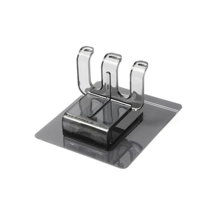 Tandkräm Förvaring Vägg Räcke Tandborste Hållare Munnvatten Kopp Hängare Stoppfri Svart Plast Förvaring Hållare