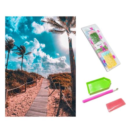 Diamond maleri Diamond Trick Palmer 30x40