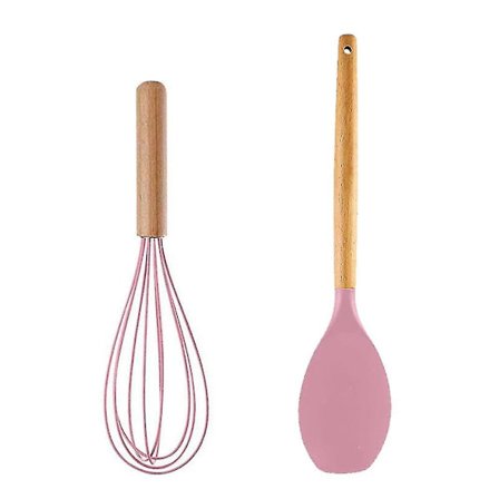 2 stk. kjøkkenredskaper, enkle å rengjøre kjøkkenredskaper i tre, matlagingsredskaper for non-stick kokekar