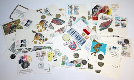 Tyskland og DDR - Samling af 62 løse møntbreve