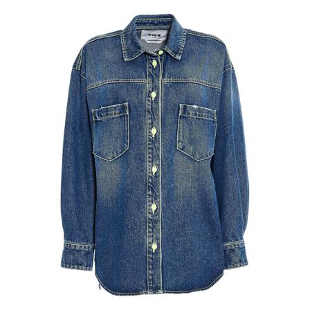 Msgm - Jeansjackor - Blå - Dam - Storlek: S, Dam, Storlek: S