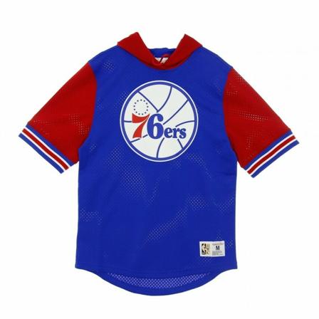 Mitchell & Ness, t-shirt Blauw, Heren, Maat:M