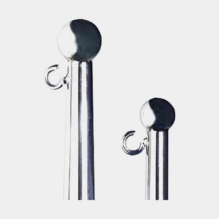 Stožár na loď, nerezová ocel, s rychloupínáním, 90 cm, Ø25 mm