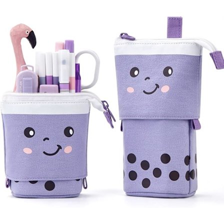 Söpö kynäkotelo Seisova kynäteline Teleskooppinen kynäpussi Laukku Toimistotarvikkeiden järjestäjä Esteettinen tarvike Tytöille Pojille Opiskelijoille