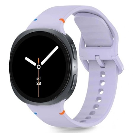Tech-Protect Silicone Watch Strap for Samsung Galaxy Watch 8/8 Classic - Purple