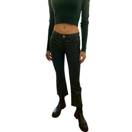 Frame, Straight Trousers Groen, Dames, Maat:W27
