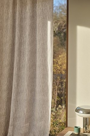 Jotex - Multifunctioneel Gordijn Met 1-pak Beige/natuurlijk Wit Beige/natuurlijk wit - TINA - Koop Multifunctionele gordijnen bij Jotex