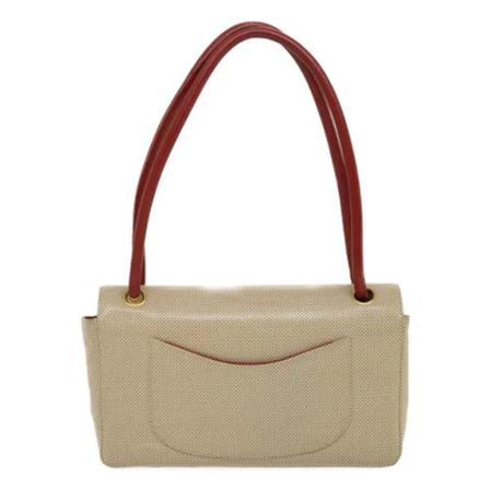 Chanel Vintage, Pre-owned Shoulder Bag Beige, Heren, Maat:ONE Size
