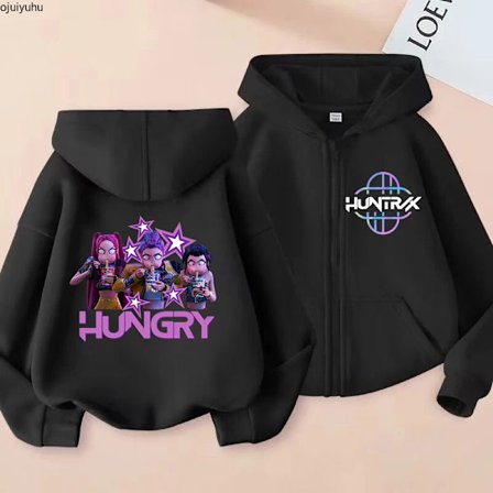 KPop anime koreansk version fashionable herre- og dame casual lynlås hoodie