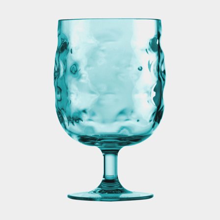 Bicchieri da vino in plastica Marine Business Moon Acqua, turchese, 36 cl, confezione da 6