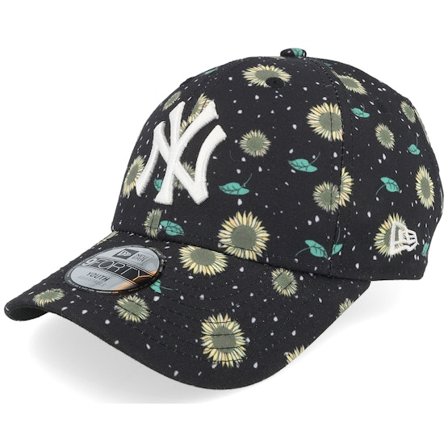 Kinder New Era - Schwarz adjustable Cap - Kinder Floral 9FORTY Black/White Adjustable @ Hatstore