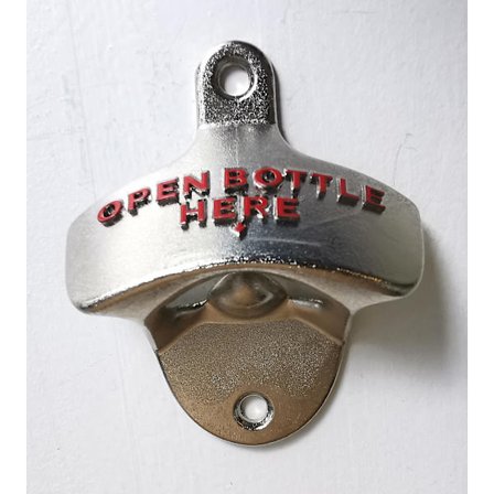 Flasköppnare i metall retro, bottleopener, Julklapp Present