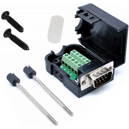DB9 RS232 D-SUB han-adapter til skrueforbindelse 9-polet port t