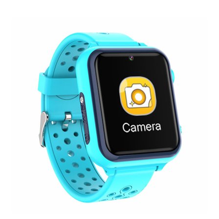 (Blå) 1,54 tommer børns smartwatch vandtæt børneur musik
