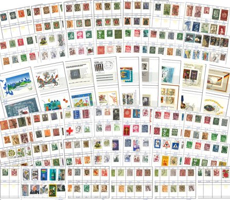 Tyskland - Dubletpakke med ufyldte udvalgshæfter - Postfrisk og/eller stemplet