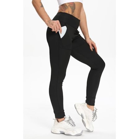 Svarta Leggings med fickor