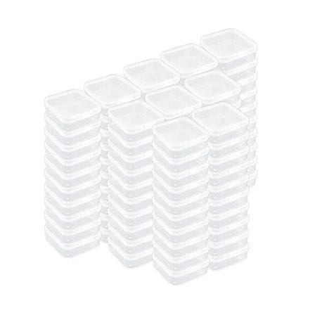 Firkantede Mini Gennemsigtige Opbevaringsbeholdere i Plastik med Låg