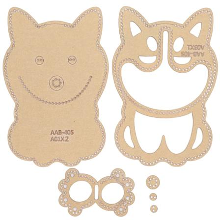 6 st Akrylmall DIY- form Huskie- case Handgjorda hantverksverktyg