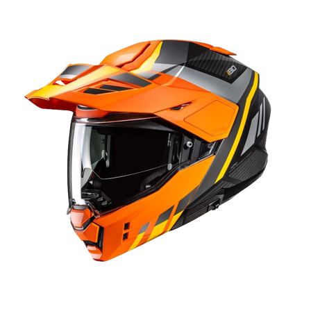 Casco Adventure HJC i80 Imes Naranja/Negro/Gris M