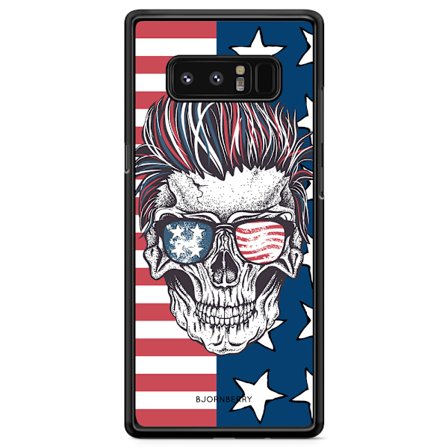 Bjornberry Skal Samsung Galaxy Note 8 - USA Dödskalle