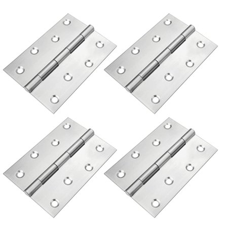 86*51*0,8mm-4 PCS dørhengsler i rustfritt stål, store skaphengsler med hjemmedør skuffemaskinvare skapbeskyttelse