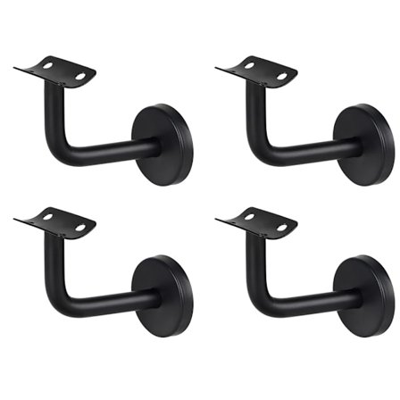 4 stk. Gelænderbeslag i rustfrit stål til vægmontering, Gelænderbeslag til vægmontering, Indendørs vægloft, Gelænder til ældre, Støttestang