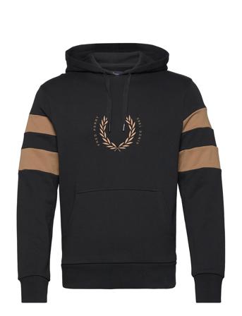 Bold Tip Hooded Sweatsh Huppari Musta Fred Perry