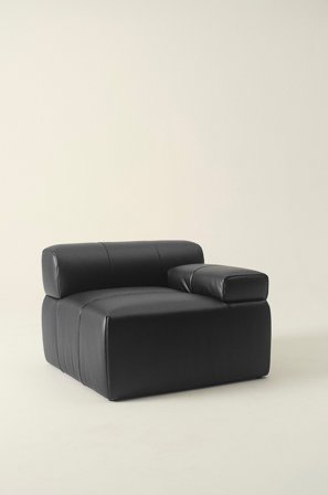 Jotex - Sofamodul Venstre Pu/ Lærblanding Svart PU skinn - DERMY - Kjøp Modulsofaer hos Jotex