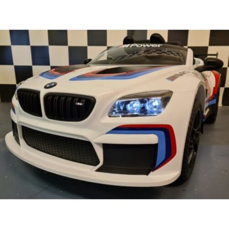 Sähkökäyttöinen auto BMW M6 GT3 2.4G RC valkoinen