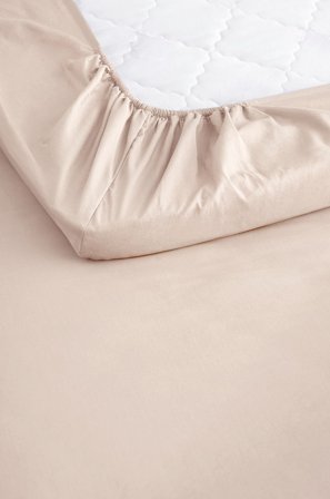 &Home - Dra på-lakan Heaven i bomull - Vit - Dra-på-lakan - 180X200 - Från Homeroom