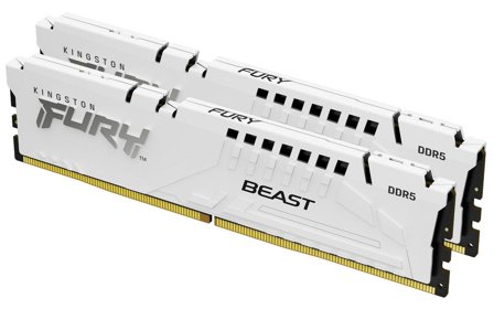 Kingston FURY Beast - DDR5 - sett - 64 GB: 2 x 32 GB - DIMM 288-pin - 5200 MHz / PC5-41600 - ikke-bufret