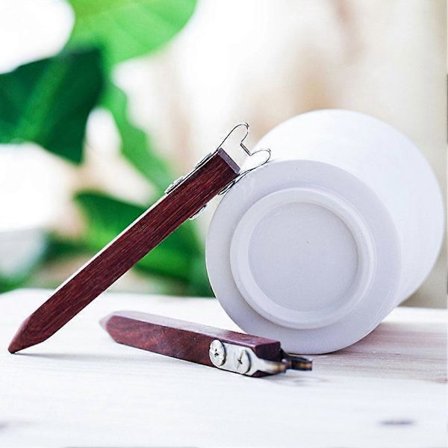 Træhåndtag Lerbund Trimning Keramikværktøj Modellering Ring Fod Skraber (FMY) Lille