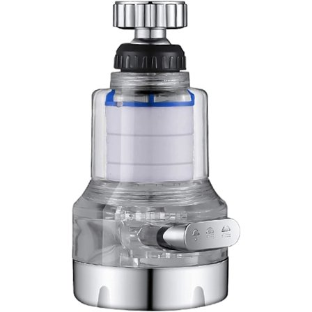 Köksblandare Sprayer Huvudfäste 360degreerevolving Köksblandare Beluftare Sprayer 3 Lägen Justerbar Utbytbar Stänksäker Kran Dusch Rep