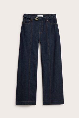 Kappahl | Wide jeans high waist Mörk denim 46 | Mörk denim