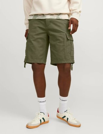 Jack & Jones Jpstcole Barkley Cargo Shorts Mid Sn - Green - S