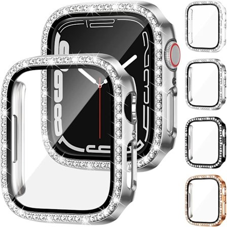 4-pack Apple Watch serie 7 - 45mm - Skärmskydd Härdat Glas