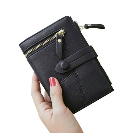 Kvinder Pung PU Læder Pung Spænde Pung Kort Mønt Pung