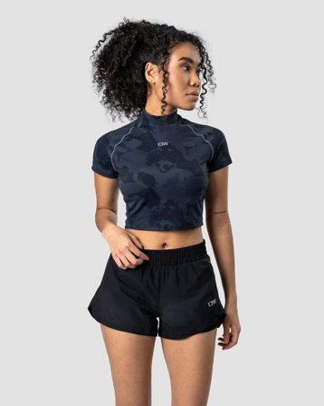 ICANIWILL - Mercury Cropped T-shirt Wmn Camo - Naiset - Treenivaatteet ICIW:ltä