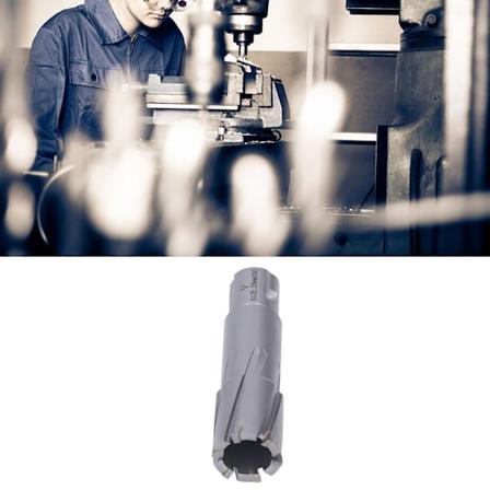 Karbidinen reik sahan ter ter levyjen reikien leikkaamiseen magneettiporakoneelle, 50 mm poraussyvyys 26 mm / 1,02 tuumaa